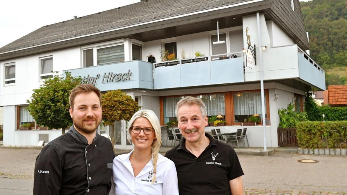 Hotel Restaurant Hirsch Schmiechen Bagian luar foto