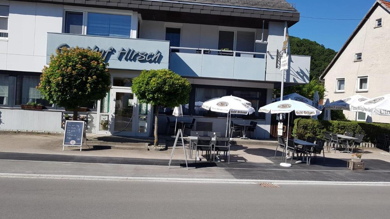 Hotel Restaurant Hirsch Schmiechen Bagian luar foto